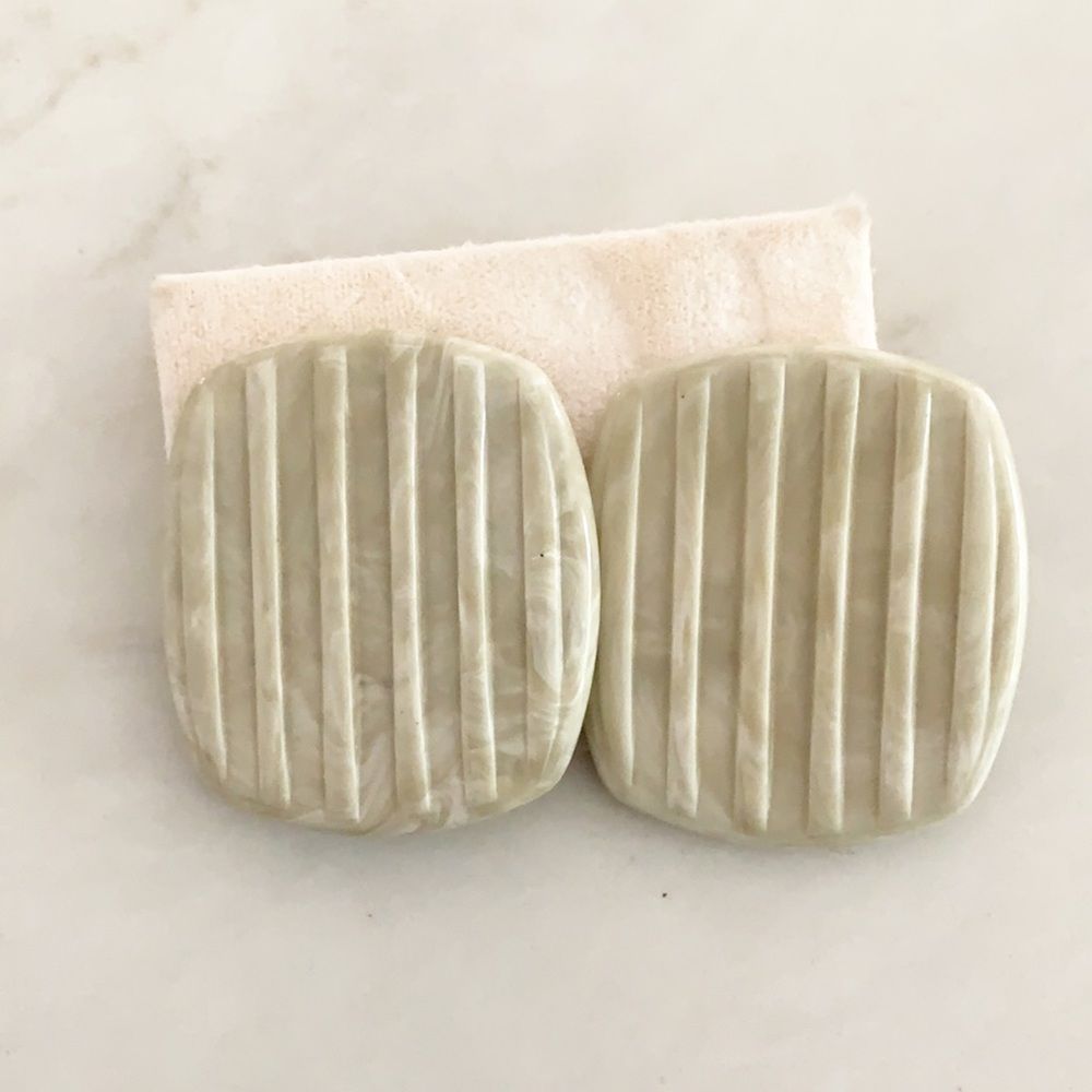 Vintage Coro 1980s large statement earrings